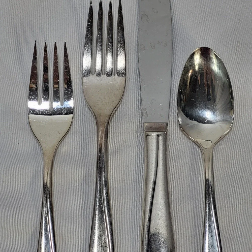 Oneida Community Morning Star Stainless Flatware 4 Piece Place Setting Set
